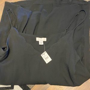 Scallop neck little black dress